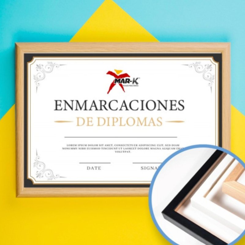 Enmarcación Diplomas