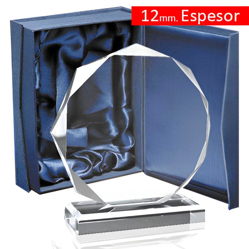 Galvano Cristal Octagonal 12mm