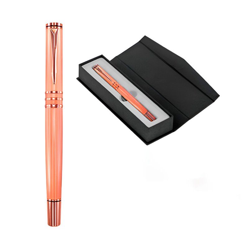 Roller Metálico Encobrizado Con Estuche