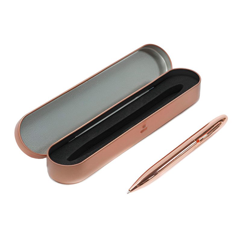 Caja Metálica Para Bolígrafo Encobrizada