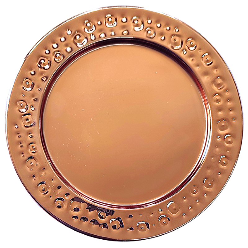 Set De 2 Posavasos Encobrizados Martillado