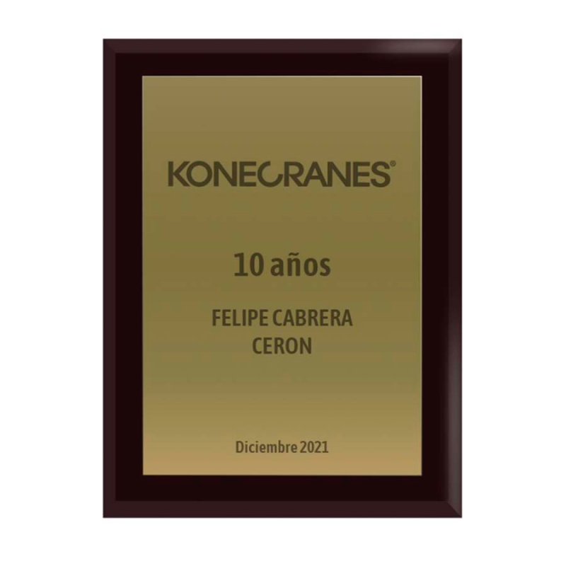 Galvano Madera - Merchandising corporativo personalizable