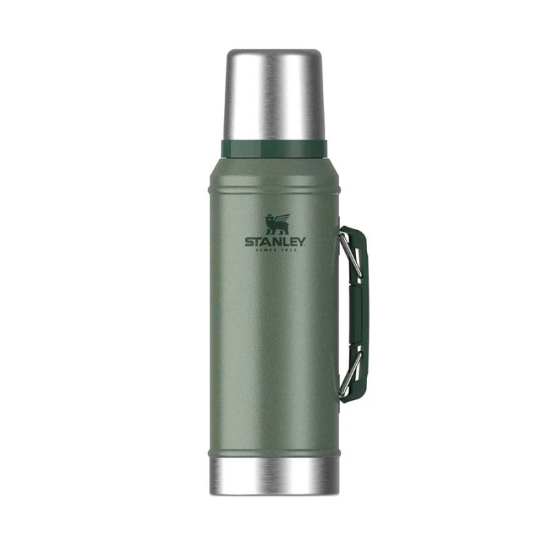 Termo Líquido Verde Acero Inoxible 950 Ml Classic Stanley