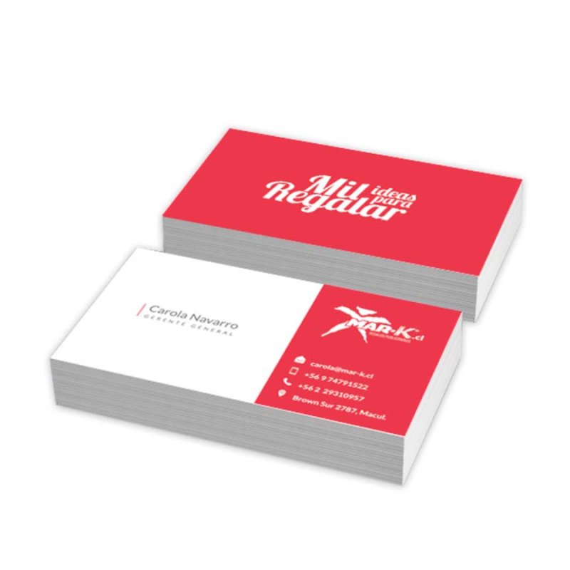Tarjetas De Presentación - Merchandising corporativo personalizable
