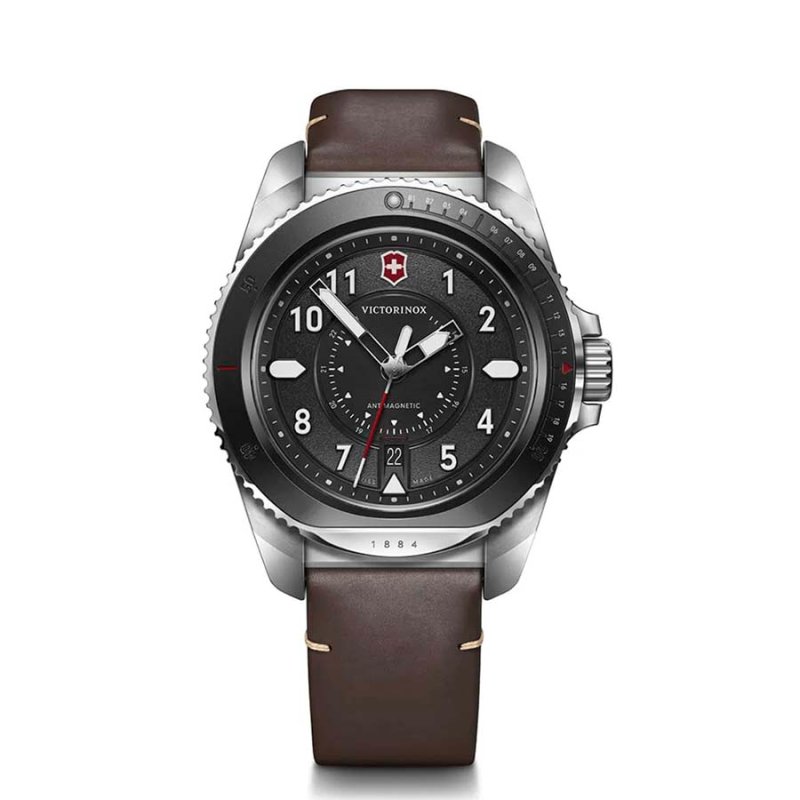 Reloj Journey 1884 Dial Negro Correa De Cuero Victorinox