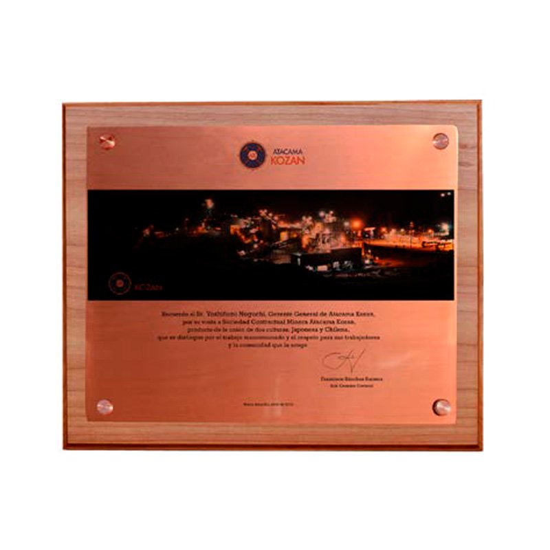 Galvano Conmemorativo Premium
