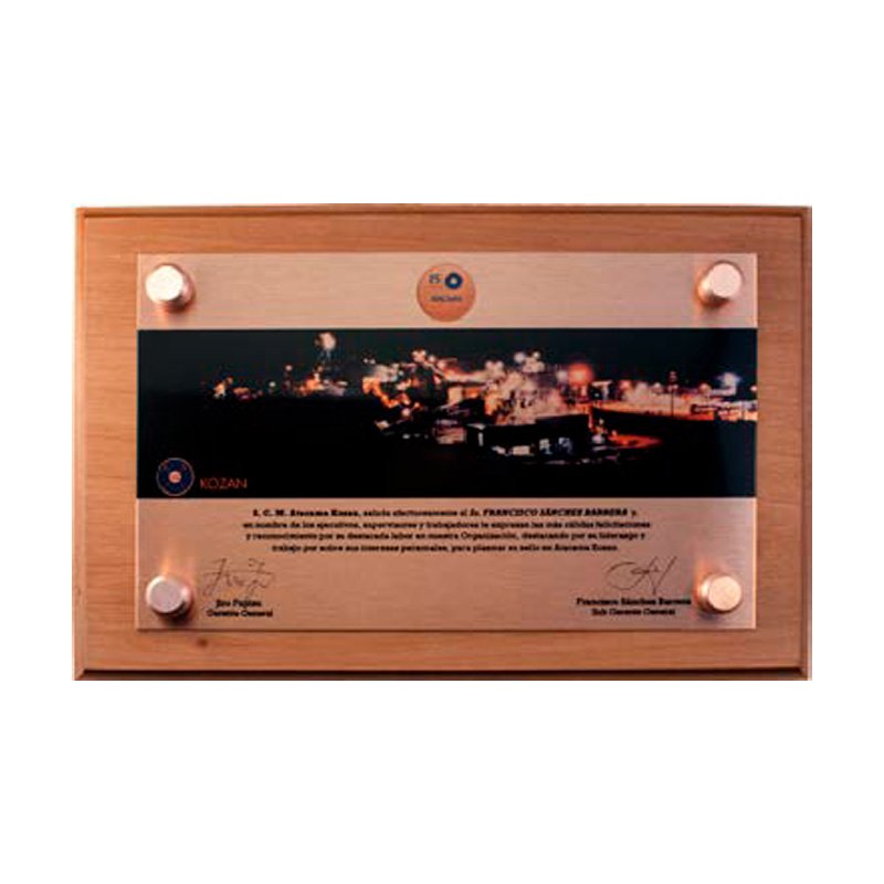 Galvano Conmemorativo Senior