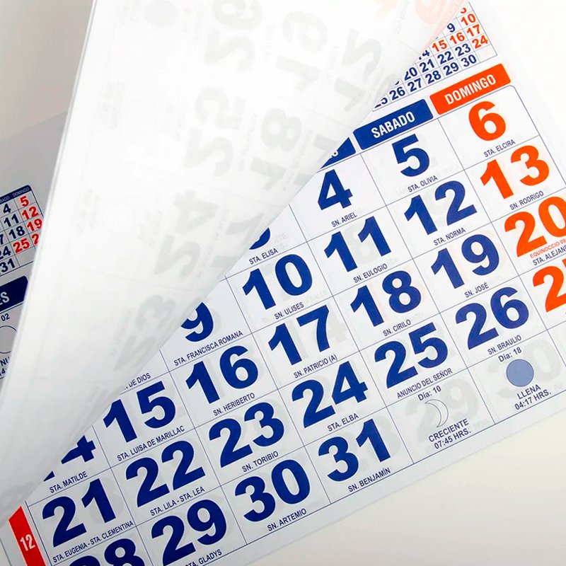 Calendarios De Pared Con Taco 2026