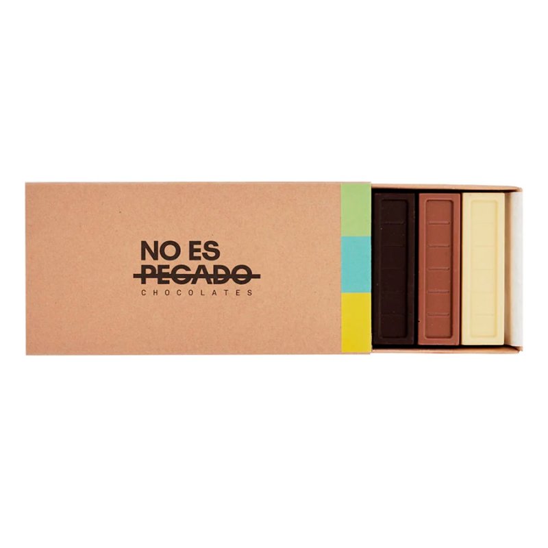 Caja De 7 Barritas De Chocolate Mix Trilogía 154 Gr - Merchandising corporativo personalizable
