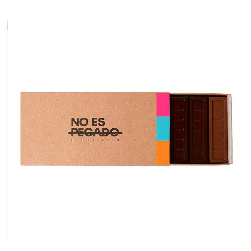 Caja De 7 Barritas De Chocolate Mix Sin Azúcar 154 Gr - Merchandising corporativo personalizable