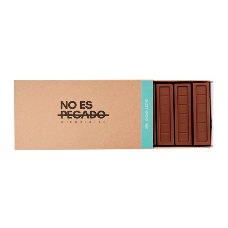 Caja De 7 Barritas De Chocolate De Leche 35% Cacao 154 Gr