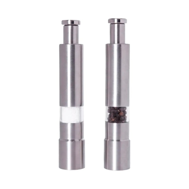 Set X2 Molinillo Pimentero Acero Inox Pimienta Salero Piston