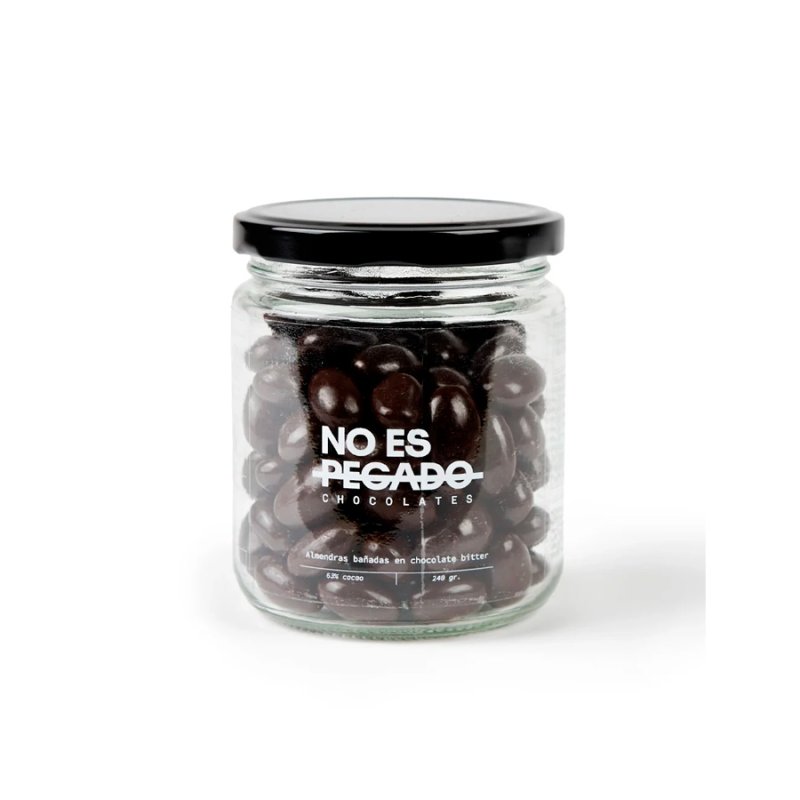 Almendras Bañadas En Chocolate Semiamargo Vegano 240 Gr