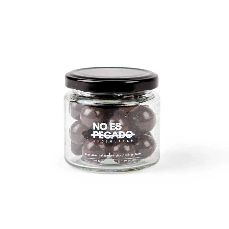 Avellanas Bañadas En Chocolate Semiamargo - Vegano 90 Gr