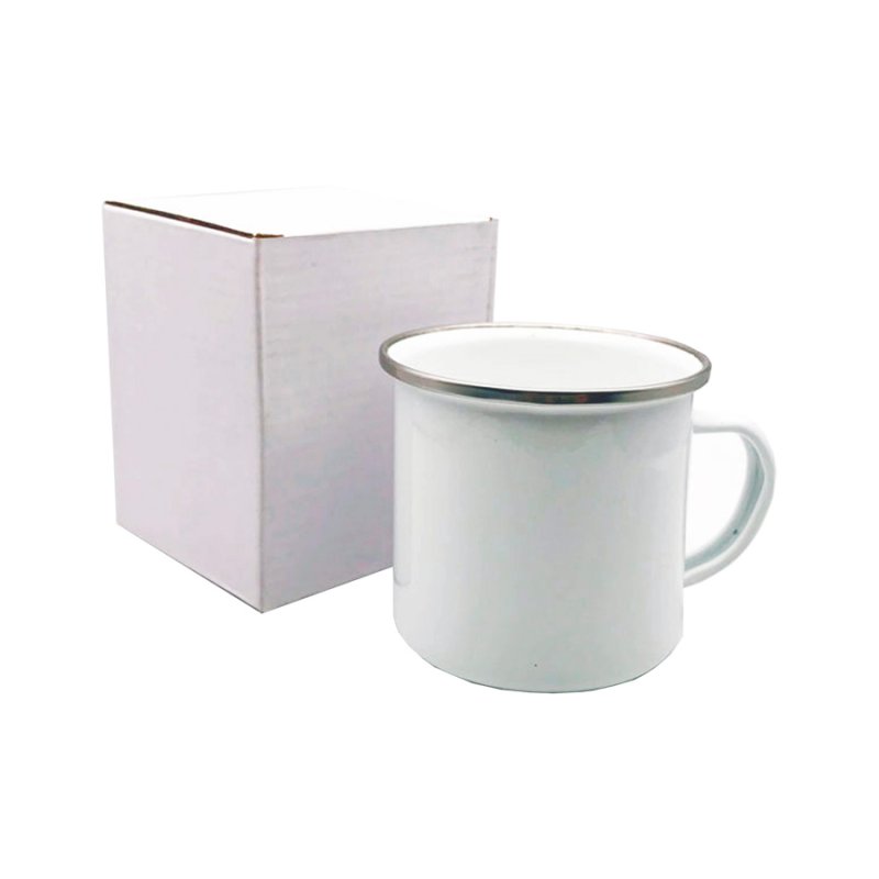 Mug Tazón Acero Enlozado Sublimable